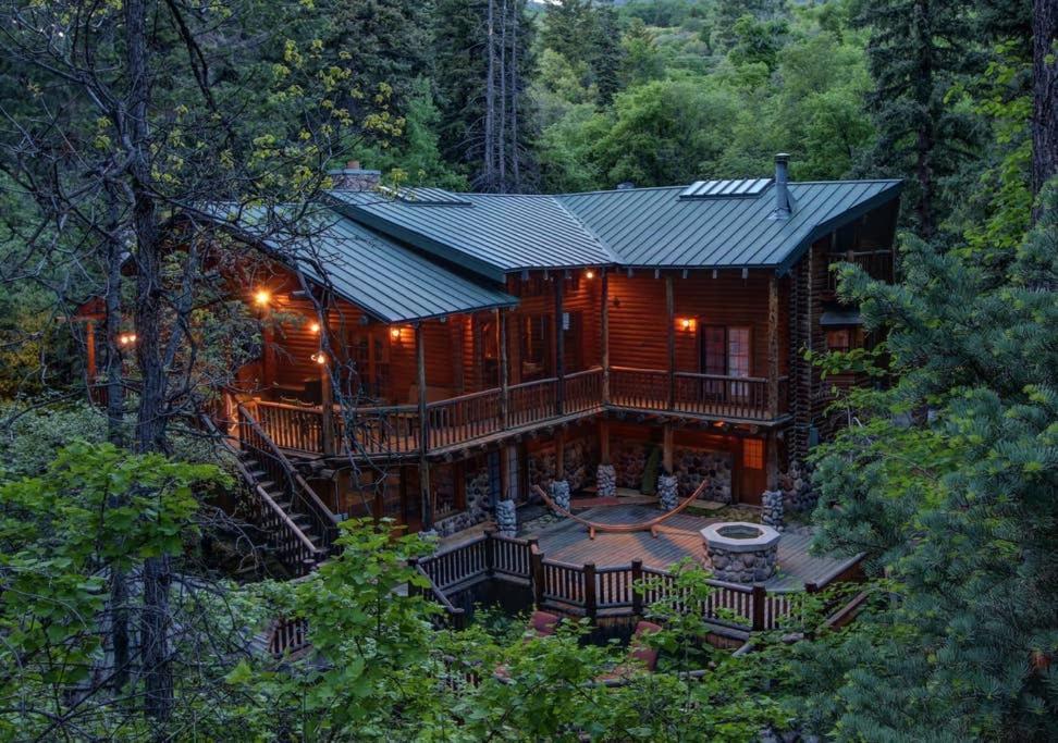 Log Cabin On The Stream Sundance, Utah Buitenkant foto